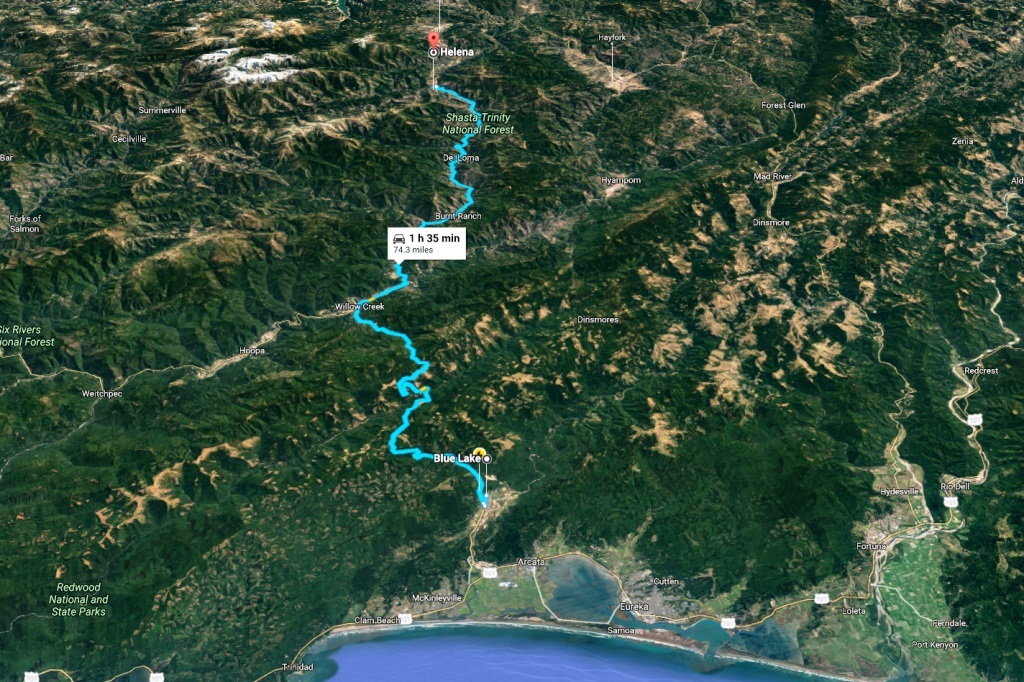 All Around Hwy 299: Blue Lake, Willow Creek,Trinity County
